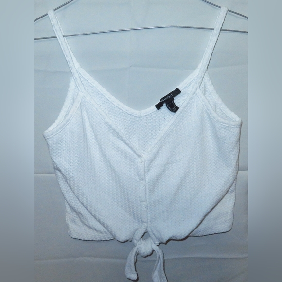 Lot of 3 Small White Forever 21 Crop/Tube Tops - Picture 2 of 6